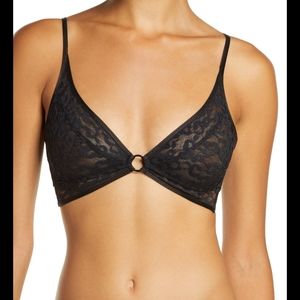 Free People Toni Bralette Small black NWT